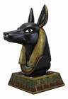 Black And Gold Large Ancient Egyptian God Of The Dead Anubis Bust Statue 17 75 h