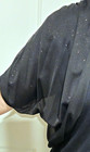 Black Sparkle Chiffon Bolero Jacket   Ladies Sz Med By Alex Evenings  new   Nwt
