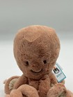 Jellycat Little Odell Octopus Pink Soft Plush Toy 7    New With Tags