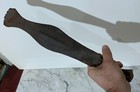 Vintage African Metal Currency Sword   Blade From Congo - With Wood Handle