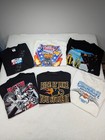Vintage Racing T-shirts Lot Of 6 Harley Bmw Motocross Men s Size Large