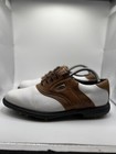 Footjoy Mens Golf Shoes Size 9 5 M 58049 Brown White Leather Sneakers Lace Up
