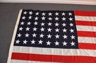 Vintage 48 Star American Flag -3 X 5ft   Nylon Sewn Stripes And Appliqued Stars