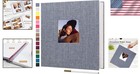Gray Linen Cover Photo Album 80 Pages 13 2x12 8 Magnetic Diy