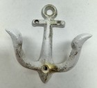Ship Anchor Double Wall Hook Cast Iron Rustic Nautical Beach Decor Antique Style