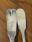 2  Vintage  Coin Silver Spoons Sh Goodnow  Ej Roberts        38 G