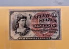 1863 - U s  10 Cent Fractional Currency - Pmg 35 Choice Very Fine - 4th Issue