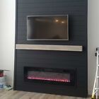Floating Fireplace Mantle 48  - 96  - 7 5  X 7 5  American Made Hardwood Mantles