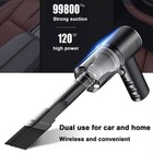 120w For Car Auto Wet   Dry Duster Cordless Handheld Vacuum Cleaner Small Mini