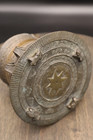 Antique Bronze Burmese Rain  frog  Drum 2