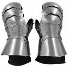 Medieval Clamshell Mitten Knights Renaissance Gauntlets With Gloves 