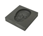 3d Small 2 Oz Skull Face Graphite Ingot Mold For Melting Gold Silver Copper