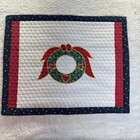 Cozy Line Home Fashions Christmas Wreath Quilted Pillow Shams  2  100  Cotton