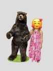 Rare Melissa   Doug 46    Brown Grizzly Bear Standing Stuffed Plush Toy Animal Htf