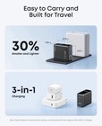 Anker B121b 100w 3-port Gan Usb-c Charger With Smart Display Dark Gray New Seal