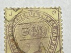 Vintage Great Britain 1884 Stamp Scott  99  1  p Victoria  Lilac  Used Three Half