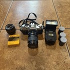 Canon Ae-1 Program 35mm Film Camera  clean    Canon 50mm   Zoom Lens