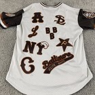 Ebbets Field Flannels Jersey Men   s Xl Negro League Baseball Logo Stitched R3