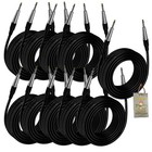 Guitar Cables Instrument Cord - Pack 20ft Wire Recording Studio Amp 1 4 Fat Toad