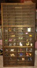 Antique Wood Letterpress Printers Drawer Miniatures Vintage Divided Tray Sorter