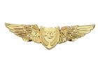 Airline Pilot Wings Badge Flight Attendant Pin Insignia Royal Crown Flying Medal