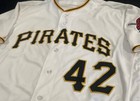 Authentic  42 Pirates Jackie Robinson Team issued game Used Jersey Majestic 48