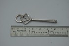 Heraldic Silver Tone Geometric Vintage Tie Clip 2 5 Inch