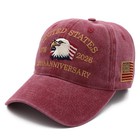United States 250th Anniversary Hat  Usa Baseball Cap Hats Patriotic Embroide   