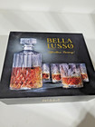 Bella Lusso Whiskey Decanter Set 950ml W 4 Glasses Lead-free