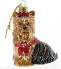 Kurt Adler Noble Gems 3 5 Glass Yorkshire Terrier Yorkie Xmas Ornament Nb0900yo