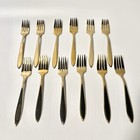 Vintage Dirigold Dirilyte Goldware Regal Flatware Silverware Salad Fork 12