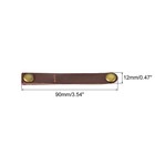 Leather Cable Tie Leather Cord Organizer 90x12mmbrown  Pack Of 10