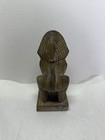 Indonesian Hand Carved Stone Lion Figurine     Soapstone Guardian Statue