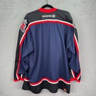 Vtg Columbus Blue Jackets Jersey Mens Xl Blue Red Koho Canada Made Nhl Official