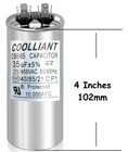 Round Hvac 35 Uf mfd Motor Run start Capacitor For Ac Compressor And Condenser