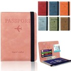Passport Holder Cover Wallet Rfid Blocking Leather Card Case Travel Accessories