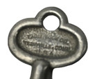 Antique Vtg Eagle Lock Co Hollow Barrel Skeleton Padlock Trunk Key Usa B2