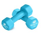 Neoprene Coated Workout Dumbbells Set Of 2     Anti Roll  Non Slip With Smooth 
