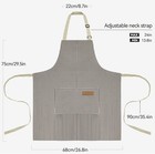 Nlus 2 Pack Kitchen Cooking Aprons  Adjustable Bib Soft Chef Apron With 2 Pocket
