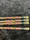 Vintage Cloisonn   Enamel W stainless Steel Chopsticks Japan  Price Per Set
