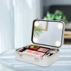 Dimmable Led Light Mirror Women Cosmetic Bag Travel Makeup Case Organizer Large