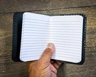 Pocket Notebook Black Leather Refillable Cover With Mini Composition Book Usa