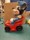 Vintage 1977 Walt Disney Mickey Mouse Band Leader Piggy Bank 