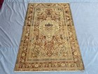 4x6 Low Pile Distressed Faded Turkish Inspired Rare Handmade Persian Style Rug
