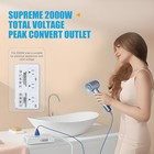 220v To 110v Voltage Converter Adapter  International Us To Europe Travel Pow   