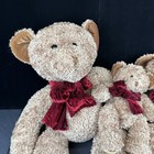 Russ Berrie Lot Of 3 Size Chips Bear 9  14  19  Plush Stuffed Toy Three Bears