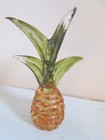 Vintage Hand Blown Glass Tiny Miniature Pineapple 2 1 4  Tall