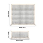 Computer Monitor Keyboard Dust Cover For 24 25 26 27 Inch Pc Screen Black Grid