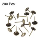 Upholstery Nails Tacks 11mm Dia 20mm Height Round Push Pins Bronze Tone 200 Pcs