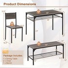 4 Pcs Dinette Set For Small Place Breakfast Nook Modern Dining Table W  2 Chairs